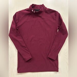 Under Armour Youth XL Cold Gear Long Sleeve Shirt, burgundy
